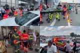 Accident grav într-un centru comercial din Timișoara. Un taxi a lovit în plin mai multe persoane 
