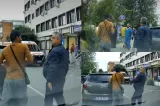 Scandal de proporții la Spitalul Judeţean Arad. Un livrator din Sri Lanka a fost agresat de un agent de pază -VIDEO