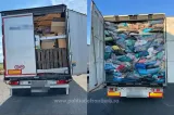 Operațiune amplă împotriva transporturilor ilegale de deșeuri: aproape 100 de tone oprite la intrarea în România