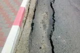 DN 10 s-a surpat în fața Primăriei Siriu: ploile au făcut ravagii în județul Buzău
