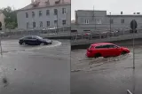 Furtuna și grindina au făcut ravagii în județul Sibiu. Mai multe străzi au fost inundate. A fost emis mesaj RO-Alert-VIDEO