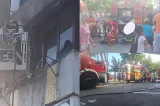 Incendiu într-un bloc din județul Mehedinți. Un bărbat a murit, iar 15 persoane au fost evacuate-FOTO