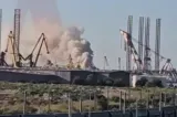 Incendiu puternic în Portul Constanța Sud Agigea. Locuitorii au primit mesaj RO-ALERT din cauza fumului - VIDEO