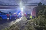 Accident rutier grav pe A1, în județul Hunedoara. Două mașini s-au ciocnit violent-FOTO