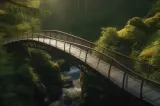 Cel mai înalt pod suspendat din Europa prinde contur în România. Construcție impresionantă în inima munților