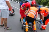 Accident rutier pe DN 66, la intrarea în Petroșani dinspre Hațeg. Două persoane au suferit multiple traumatisme FOTO/VIDEO
