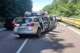 Patru răniți, între care doi copii, după ce un șofer a intrat pe contrasens pe DN7, în Vâlcea
