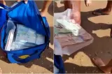 În jur de 700.000 de euro au ajuns pe o plajă plină de turiști. Oamenii s-au înghesuit să adune bancnotele aduse de valuri