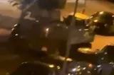 Doi militari beți au furat o blindată de 15 tone și au făcut prăpăd pe străzi. Mai multe mașini au fost distruse - VIDEO