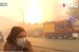 Explozie surprinsă în direct în timpul incendiilor din Gironde. Un pompier a fost aruncat la pământ de suflul unei butelii