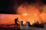 Incendiu devastator în Mamaia. Obiectiv turistic cuprins de flăcări