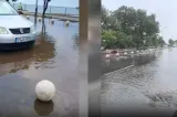 Vreme extremă la mare. O stațiune a fost complet inundată