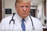 Trump apare în halat de medic într-un clip făcut cu AI și îi ia peste picior pe Robert De Niro, Julia Roberts și alte vedete