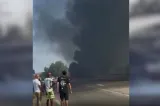 Un avion militar francez a aterizat de urgență între mașini