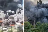 Incendiu devastator lângă cel mai mare aeroport din Franța. Imaginile amintesc de depozitele "Amazonului rusesc" lovite de drone – VIDEO