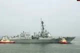 Pană totală de energie pe un distrugător american din Marea Chinei de Sud VIDEO