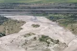Seceta aproape a secat râul Slănic, în județul Buzău. Localnicii spun că nu au mai văzut de ani buni un debit atât de scăzut