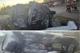 Tragedie rutieră în județul Suceava. Două persoane au fost găsite carbonizate într-un autoturism
