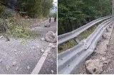 DN 67D, închis între Valea Cernei și Băile Herculane după un incendiu de vegetație