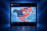 Trump publică o hartă controversată: steagul SUA acoperă Canada, Mexic, Groenlanda și Islanda