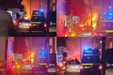 Incendiu puternic în zona Militari din București. Circulația pe Centura Capitalei, oprită-FOTO