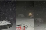 Iarna a venit mai devreme la Bâlea Lac. Ninge ca în plin sezon rece - VIDEO