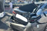 Scene incredibile în București: Încerca să parcheze, dar a lovit un pieton, un biciclist și trei mașini