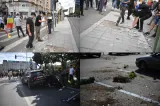 Dezastru în Piața Victoriei după protest. Borduri și dale smulse, spații verzi distruse și aspersoare vandalizate de instigatorii infiltrați