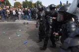 Protestul din Piața Victoriei. Un bărbat a fost reținut de Poliția Capitalei | VIDEO