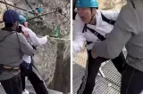 Moment șocant: o turistă ar fi fost forțată să sară de la aproape 79 de metri. Femeia implora să fie lăsată să plece