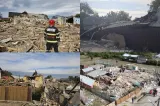 Imaginile dezastrului din județul Vrancea. Trei case, rase de pe fața pământului după explozia unui rezervor cu GPL -FOTO