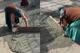 România, țara tuturor posibilităților: două femei și-au amenajat singure trotuarul din fața casei, fără să mai aștepte după primărie