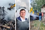 Gestul prin care un primar a salvat un bătrân din mijlocul incendiului. Pleca spre primărie când a văzut flăcările