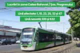 STB modifică traseele mai multor tramvaie în București! Șase linii sunt afectate, iar două autobuze navetă vor fi introduse în circulație