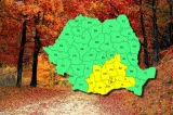 Vremea se schimbă radical. Cod galben de ploi abundente în Muntenia, sud-estul Olteniei și Carpații de Curbură -HARTĂ ANM