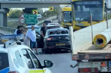 Accident pe A0 lângă Bragadiru. Accesul către DN5, blocat după impactul dintre o mașină și un TIR: patru răniți 