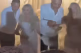 Scandal la o nuntă devenită virală! Mirele a aruncat tortul pe jos după ce s-a certat cu aleasa inimii