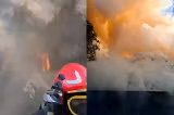 Incendiu puternic într-o gospodărie din Suceava. Pompierii s-au luptat ore întregi cu flăcările