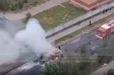 Ofițer rus de rang înalt, mort după ce mașina sa a luat foc