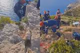 Selfie la un pas de tragedie în Zakynthos. Un turist american a căzut 10 metri de pe o stâncă 