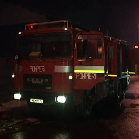O cisternă încărcată cu motorină a luat foc într-o benzinărie din Sibiu 