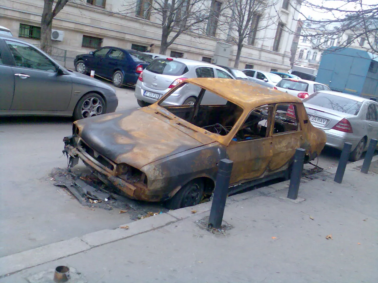 În centrul Bucureştiului