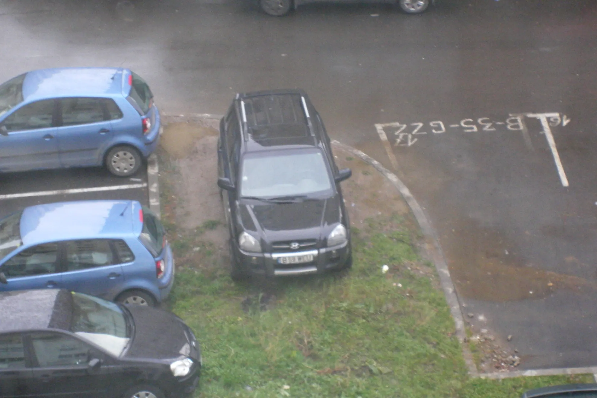 Parcarea pe spaţiul verde