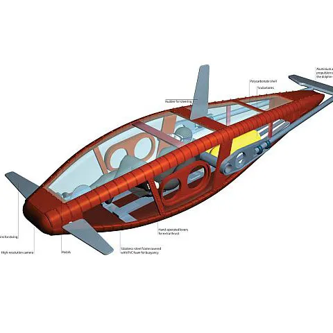 Un inventator american va încerca să traverseze Atlanticul într-un submarin eco cu pedale 