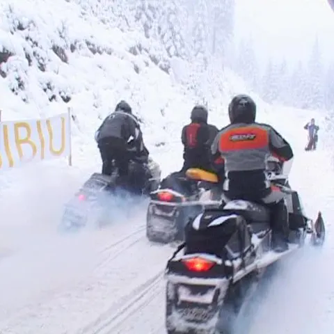 Cel mai important concurs de snowmobile a avut loc la Păltiniş