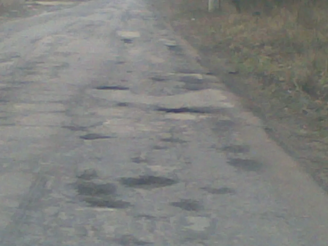 Şosea din Snagov plină de gropi