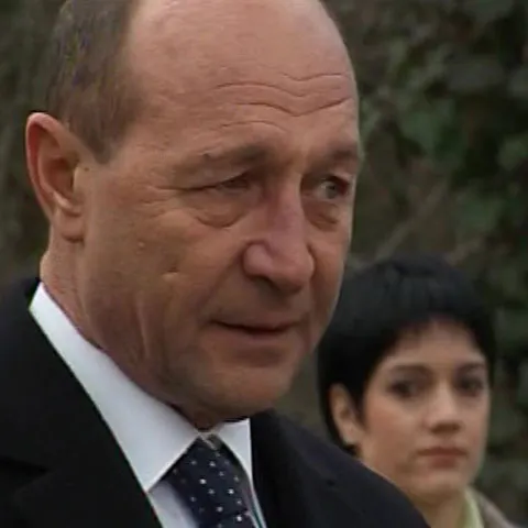 Traian Băsescu a lăcrimat în timpul vizitei la Budapesta