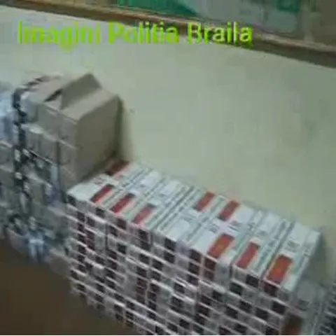 Poliţiştii brăileni au capturat 22.000 de pachete de ţigări de contrabandă 