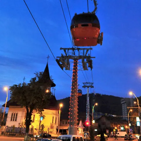 Telefericul - mijloc de transport în comun, la Bucureşti