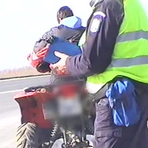 Constănţean prins de radar mergând cu 100 de kilometri la oră pe un ATV